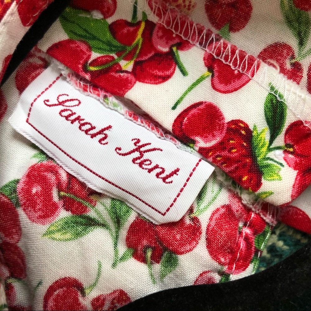 Vintage Sarah Kent Layered Cherries Dress 4T - Picture 11 of 11